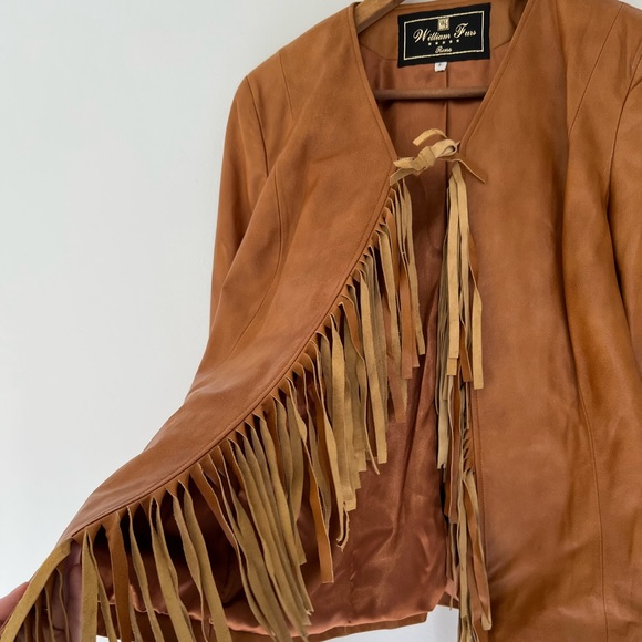 SALE!! Western Flair Fringe Leather Jacket Final Price - Picture 3 of 9